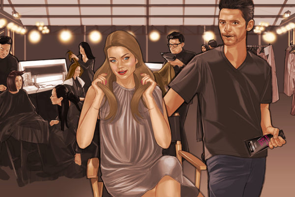 Hairdresser, Illustrated by ASB Storyboard Artist, Alecia, Style: Color Storyboard Frames, 2D Art for Animatic or Storyboard frames